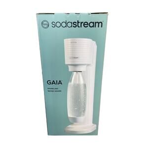SodaStream Sparkling Water Maker with CO2 Cylinder & 1 Liter Bottle - Gaia White